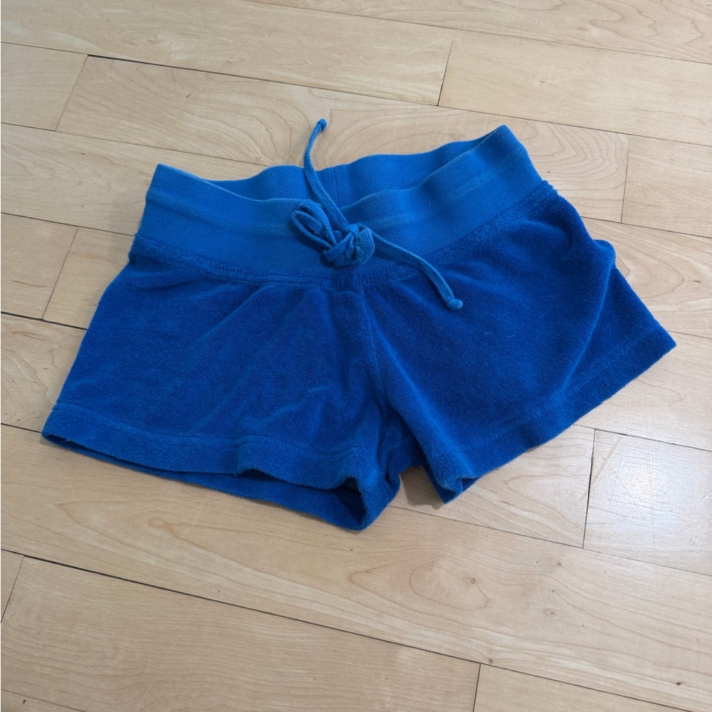 Kids Hardtail Blue Terry Cloth Drawstring Shorts